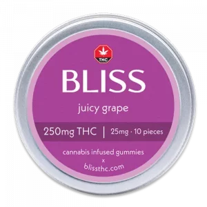 Bliss Edibles - Juicy Grape Gummies - 250mg
