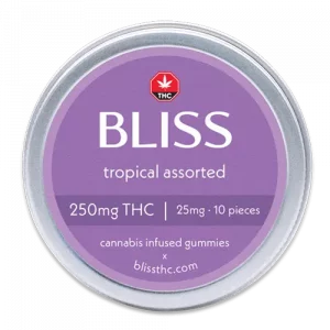 Bliss Edibles - Tropical Assorted Gummies - 250mg