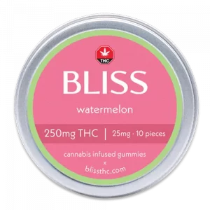 Bliss Edibles - Watermelon Gummies - 250mg