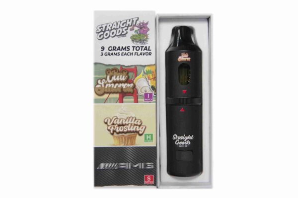 Straight Goods Triple Chamber Vape – Cali S’mores + AMG + Vanilla Frosting (3 Grams + 3 Grams + 3 Gram)