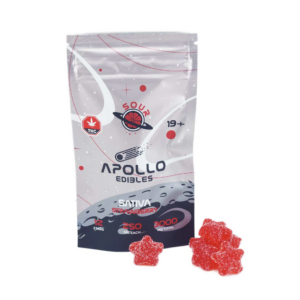 Apollo Edibles – Sour Peach Shooting Stars 3000mg THC Indica