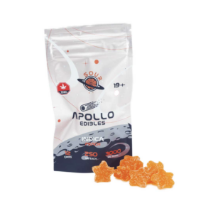 Apollo Edibles – Sour Strawberry Shooting Stars 3000mg THC Sativa